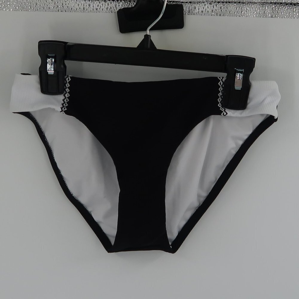 Sea Level Swim Australia Women's Black White Bikini Bottoms Size US 4 NWOT